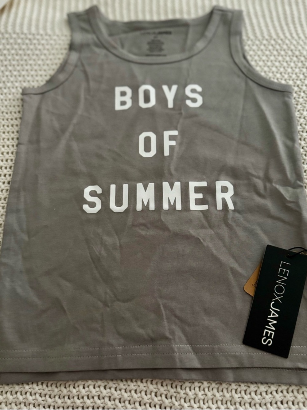 Lenox James Boys' Gray 'Boys of Summer' Tank Top